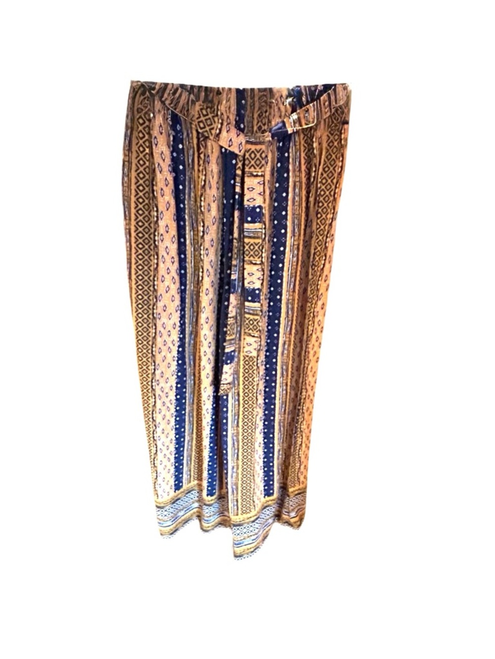 “New Look Retailers (Brand) LONDON” XL Wide Leg Ethnic Print Boho Palazzo Pants